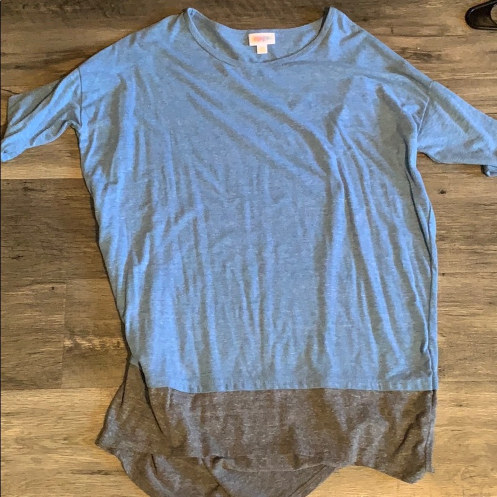 Blue oversized tee